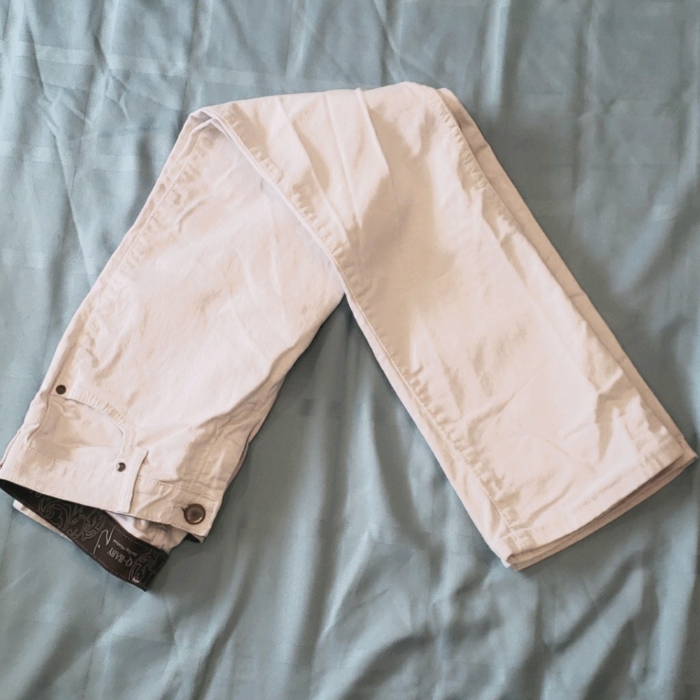 Wrangler 7/8x32 white women's jeans straightleg